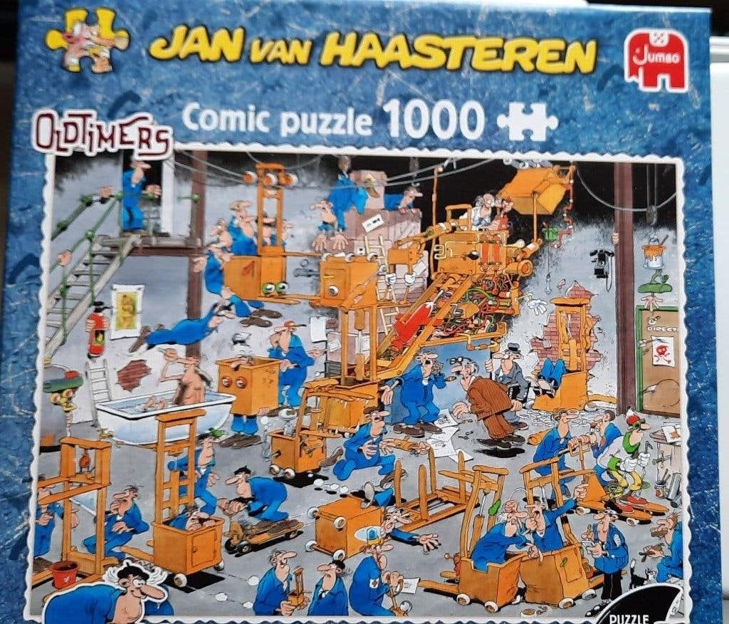 Jan van Haasteren puzzel " Karren maar ", Ophalen of Verzenden, 500 t/m 1500 stukjes, Zo goed als nieuw, Legpuzzel
