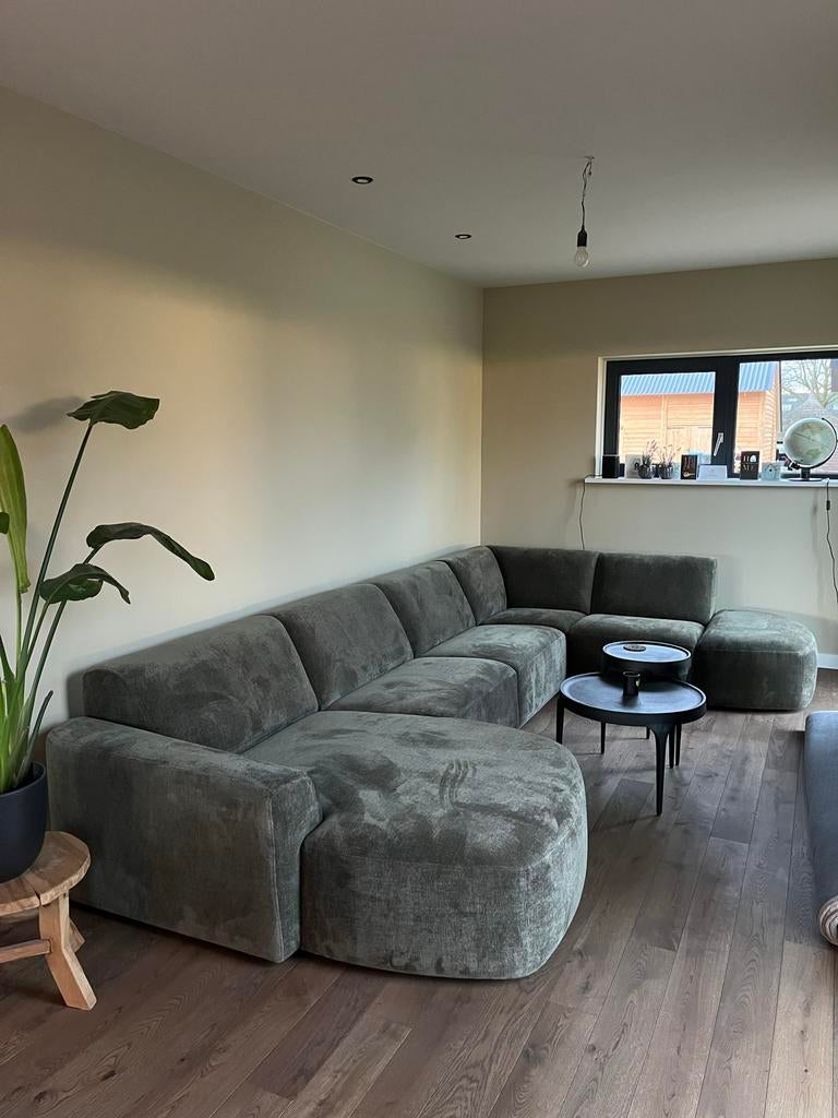 Nieuwe Xooon Tineo elementenbank Livigno groen, Huis en Inrichting, Banken | Bankstellen, Nieuw, Hoekbank, Vierpersoons of meer