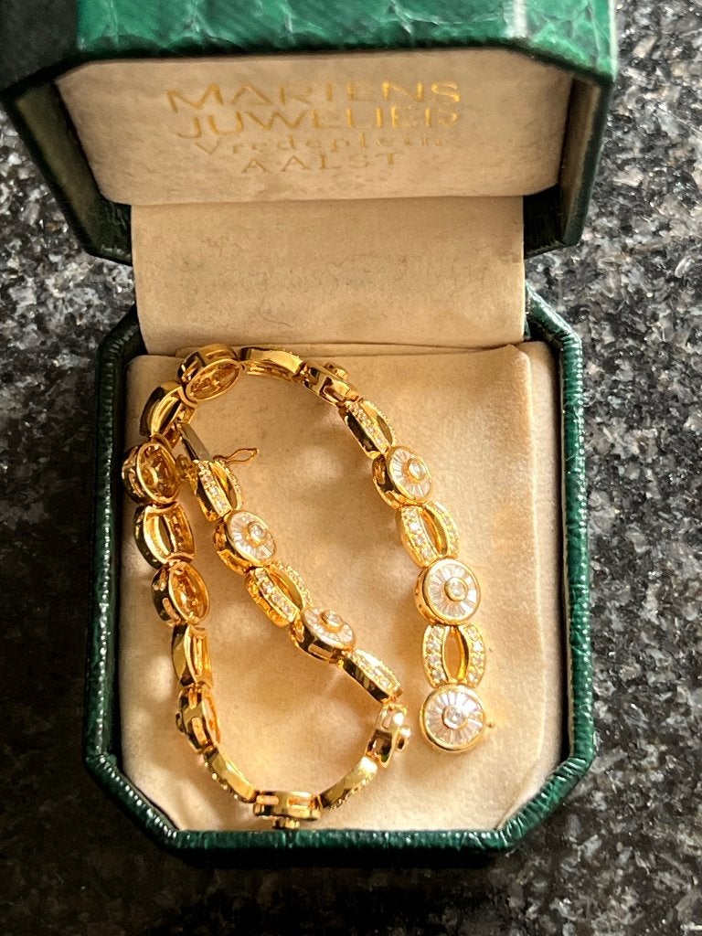Armband ING 18k + diamant  288 st tepers, Ophalen of Verzenden, Nieuw, Overige materialen