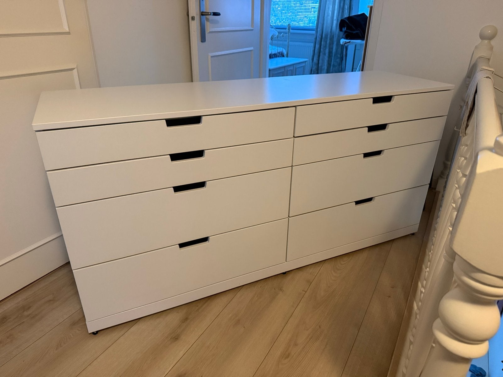 IKEA ladekast met 8 lades - Wit, Ophalen, Gebruikt, 100 tot 150 cm, 5 laden of meer