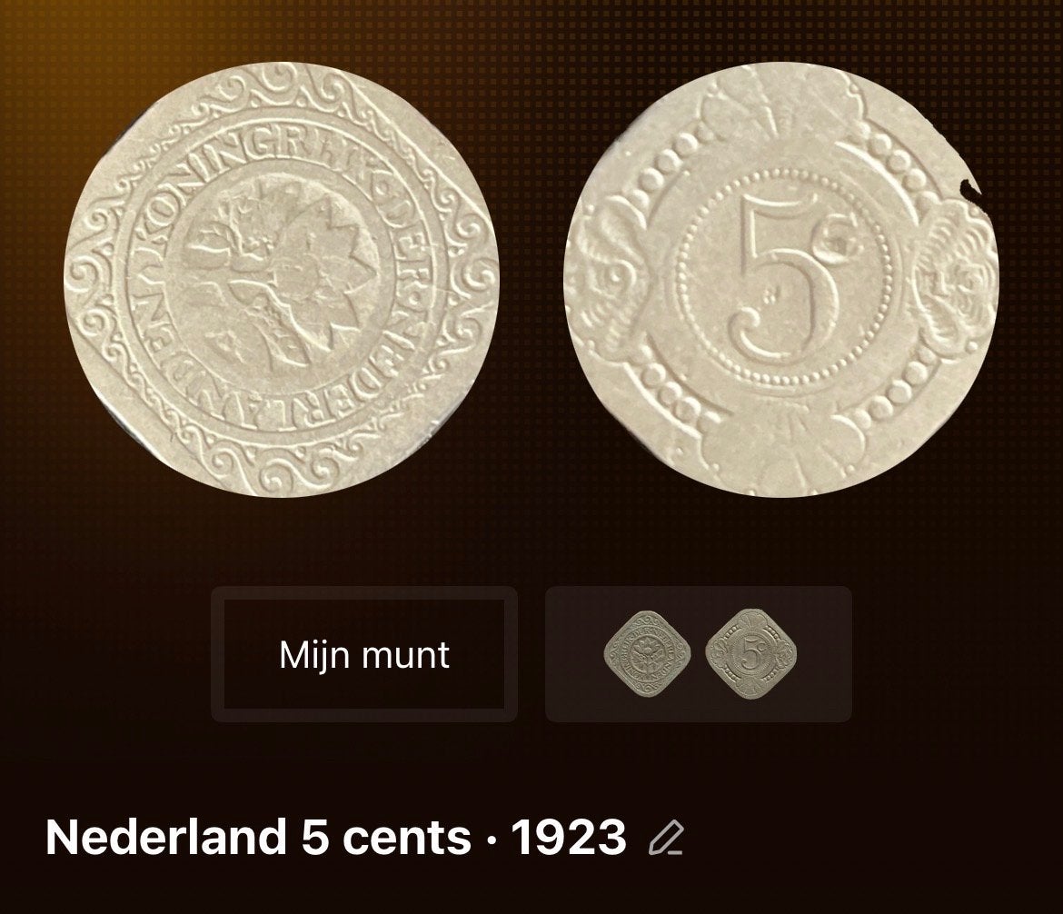 Nederland 5 cent 1923, Ophalen of Verzenden, Koningin Wilhelmina, 5 cent, Losse munt