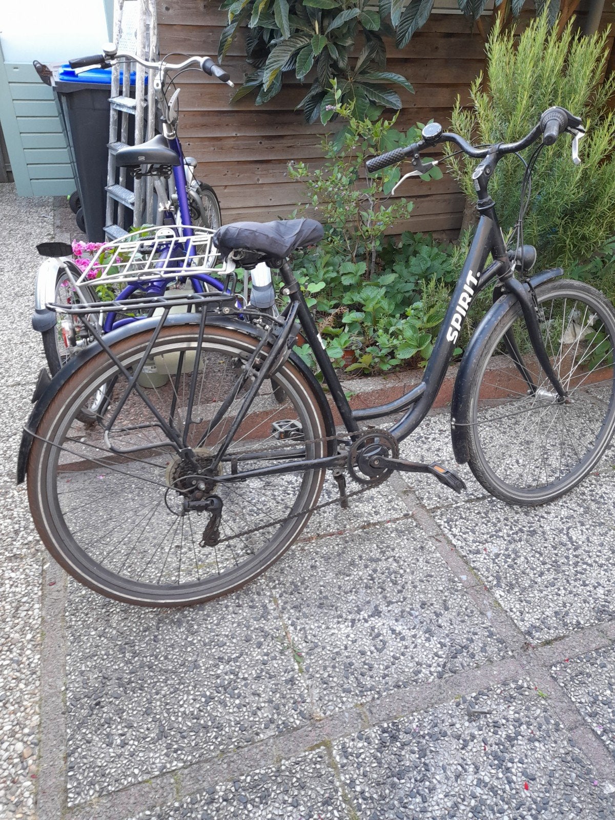 Spirit damesfiets met versnellingen en bagagedrager, Gebruikt, Velgrem, Versnellingen, 50 tot 53 cm