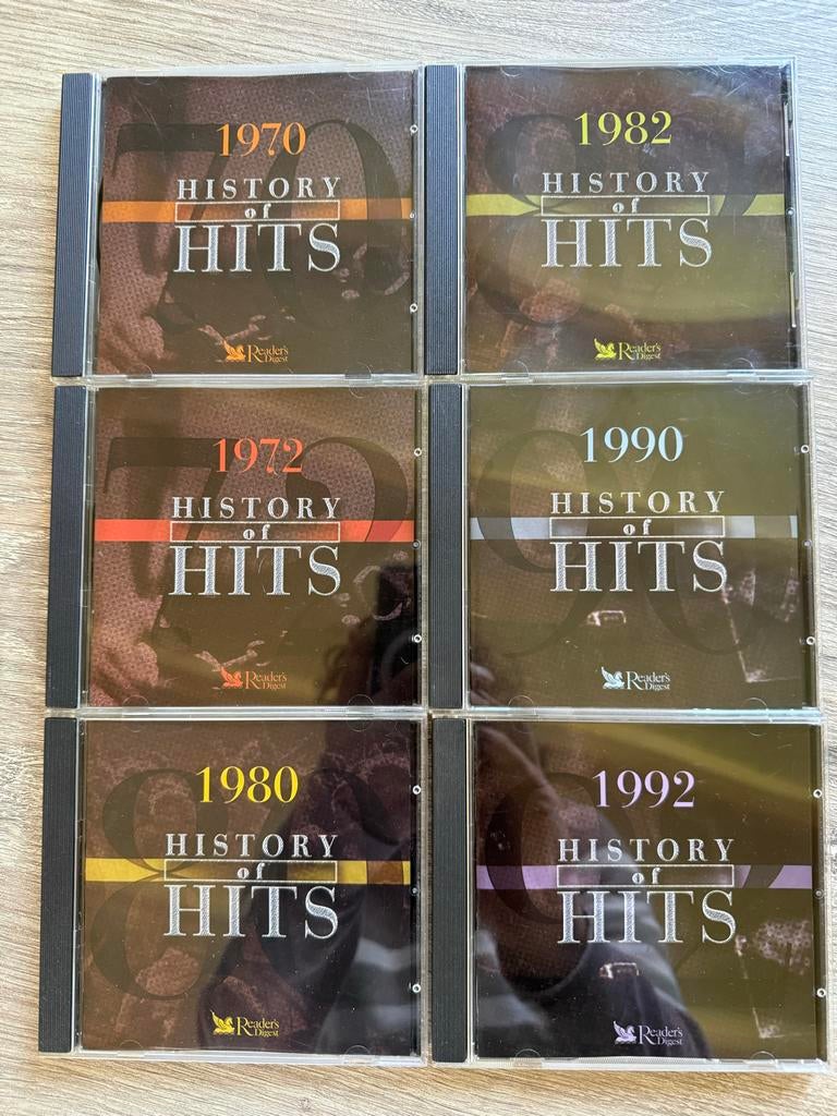 History of Hits CD Boxset - Reader's Digest (6 CD's), Cd's en Dvd's, Cd's | Pop, Gebruikt, 1990 - 1999, Boxset, Ophalen of Verzenden