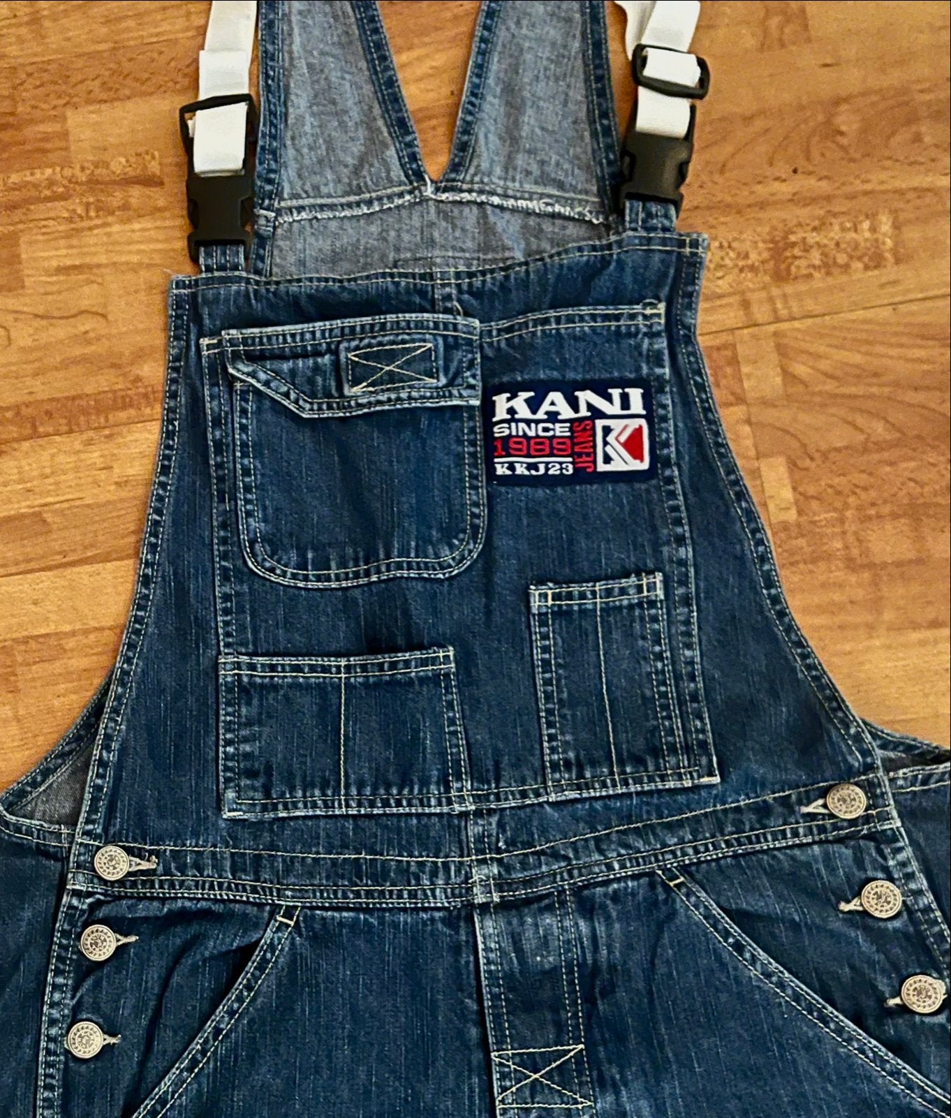 Karl Kani Y2K/90s Deadstock Baggy Tuinbroek - Extreem Zeldza, Verzenden, Nieuw, Blauw, Lang