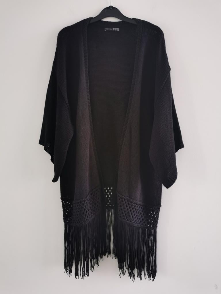 Atmosphere vest met franjes mt. M, Maat 38/40 (M), Atmosphere, Verzenden, Zwart
