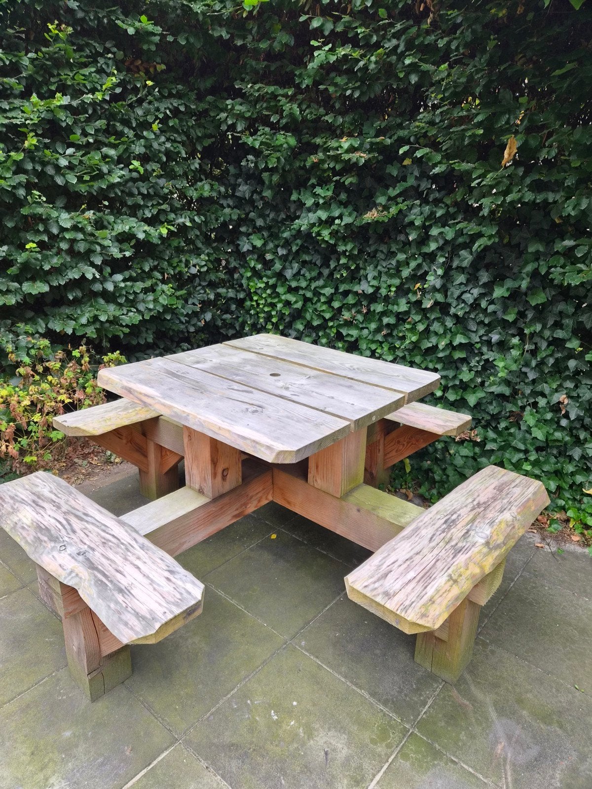 Prachtige Douglas houten picknicktafel  van Woodtastic Borge, Ophalen, Gebruikt, Onbekend@voorbeeld.com, Douglas