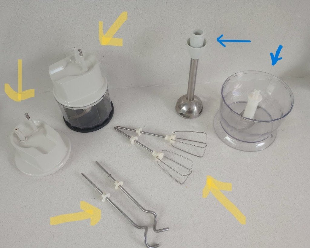 Mixer onderdelen Braun (en Bosch?), Ophalen, Gebruikt