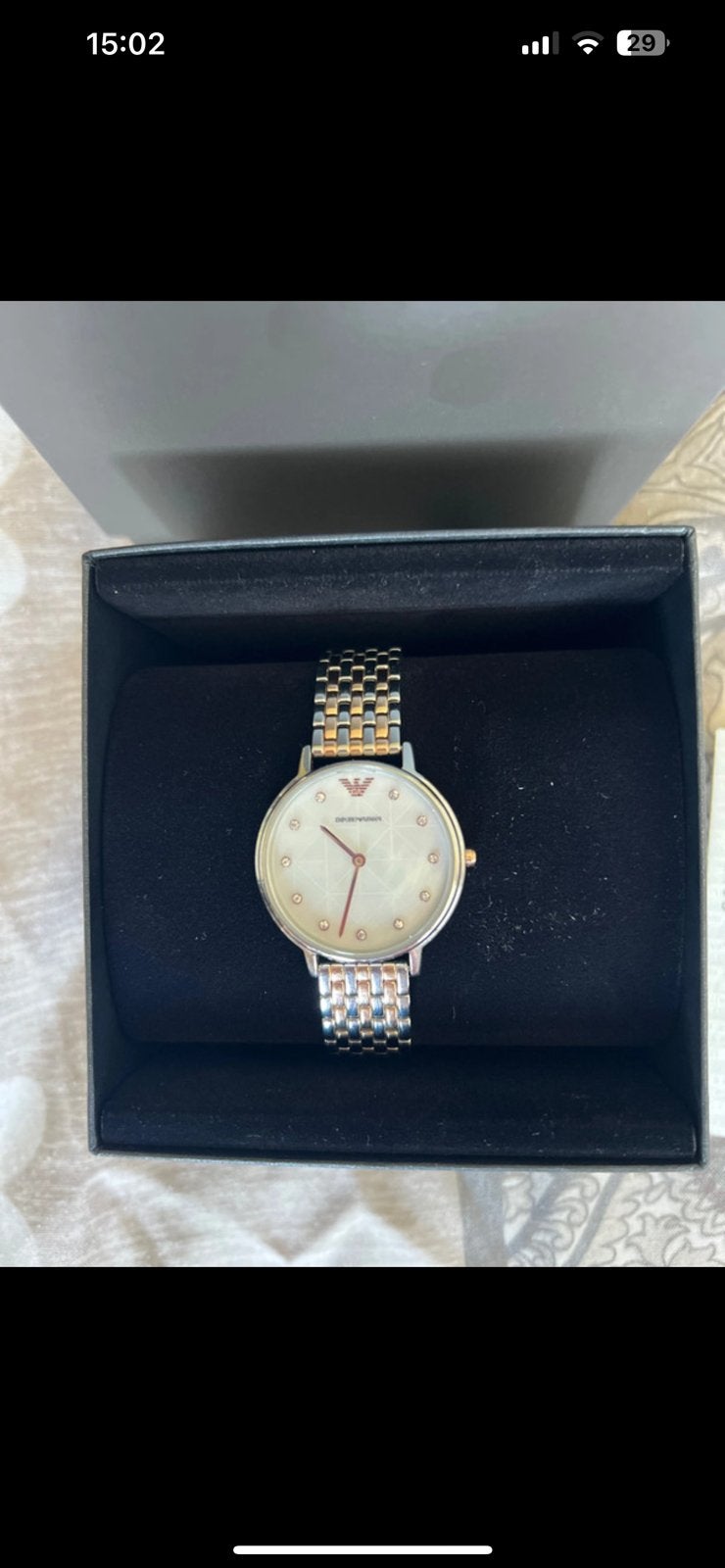 Emporio Armani dames horloge, Overige merken, Staal, Staal, Polshorloge