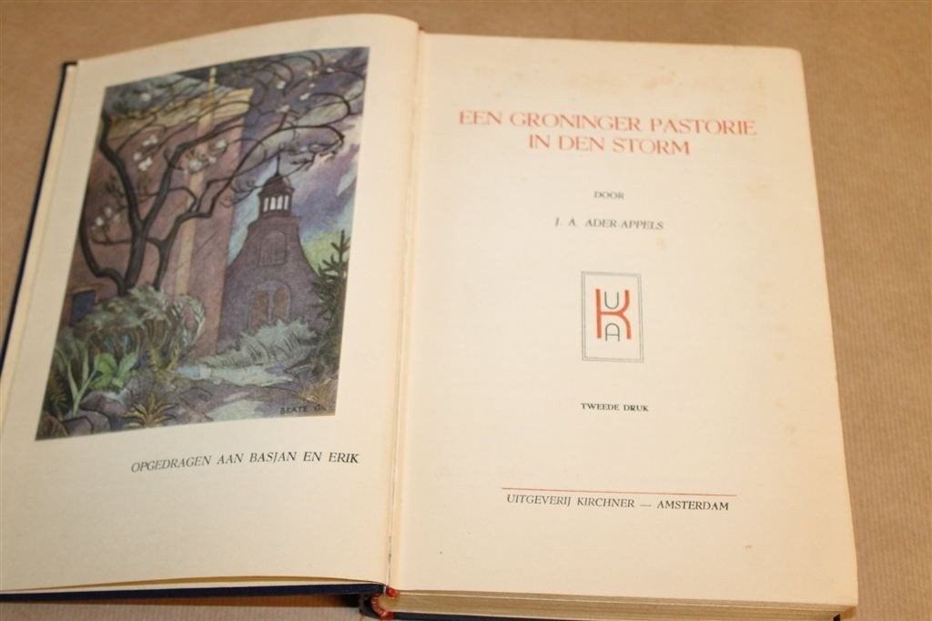 Een Groninger pastorie in den storm — Ader-Appels 2e dr 1947, Ophalen of Verzenden, Gelezen