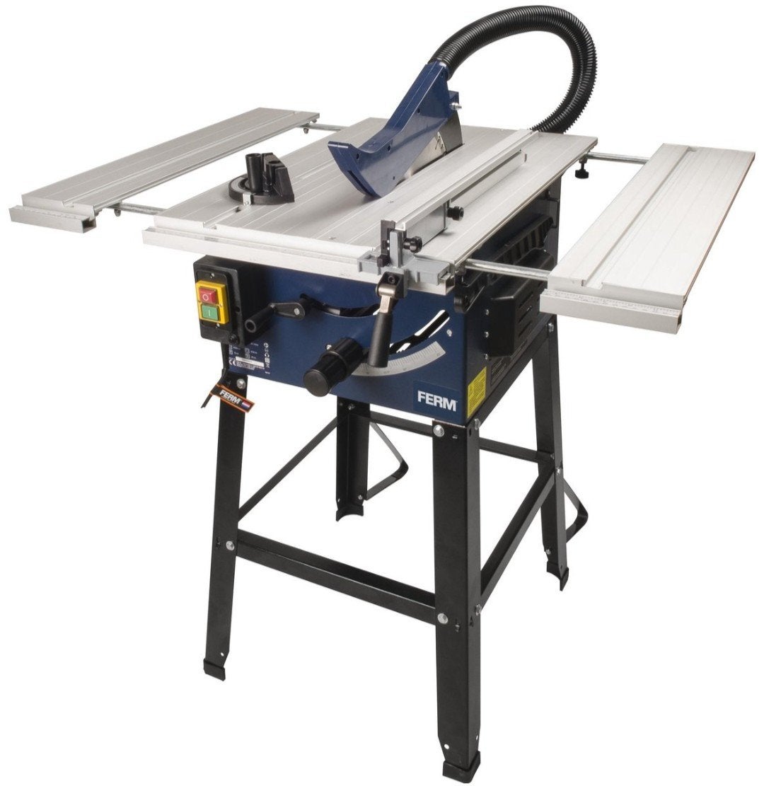 FERM TSM1033 Zaagtafel - 250mm, 1800W met onderstel, Ophalen, 70 mm of meer, 1200 watt of meer, Ferm, Agojama, TUP Craft, Kinzo