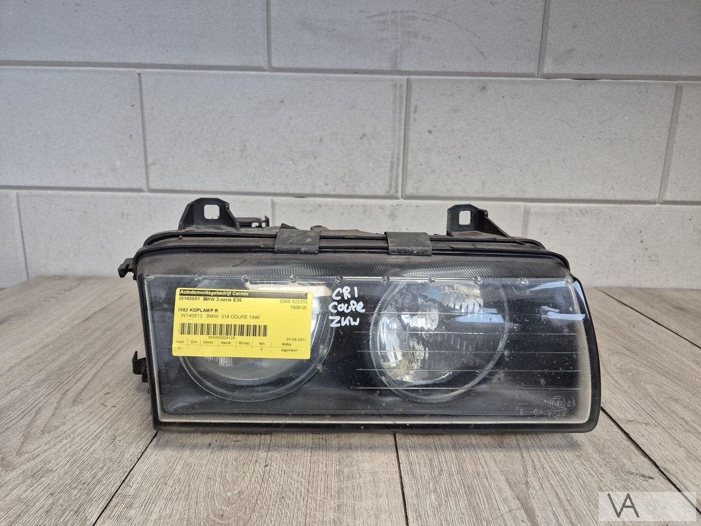 Koplamp rechts BMW 3 serie E36 1990 - 1998 ZKW 8363500 €70, Gebruikt, -, -, Ophalen of Verzenden