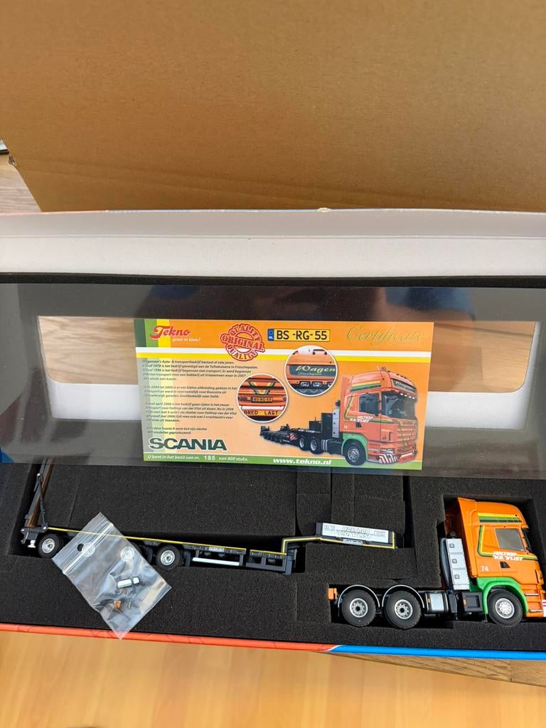 Tekno scania van der vlist nieuw, Ophalen of Verzenden, Nieuw, Bus of Vrachtwagen, Tekno