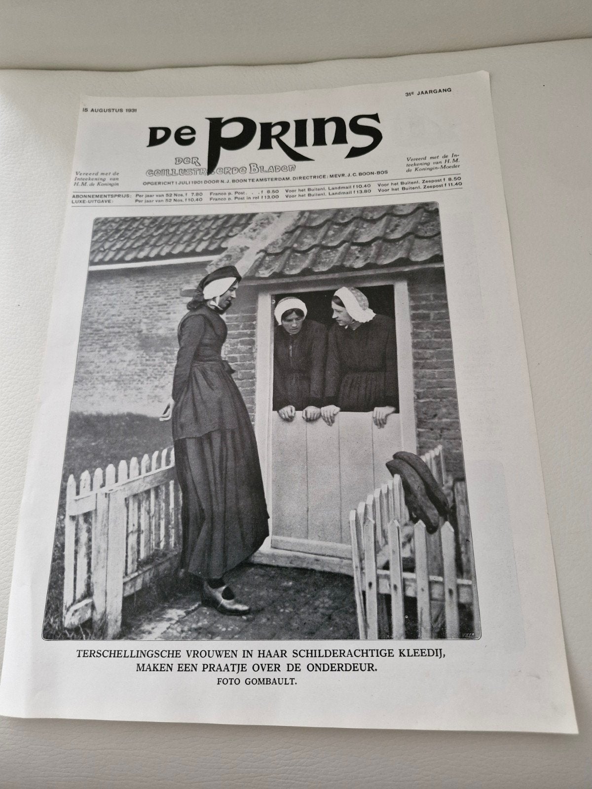 Voorblad van De Prins - 18 Augustus 1900, Ophalen of Verzenden