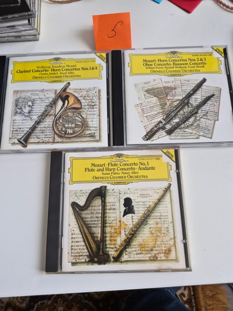 Mozart Concertos: Klarinet, Hoorn, Hobo, Fagot, Fluit & Harp, Cd's en Dvd's, Cd's | Klassiek, Gebruikt, Boxset, Ophalen of Verzenden
