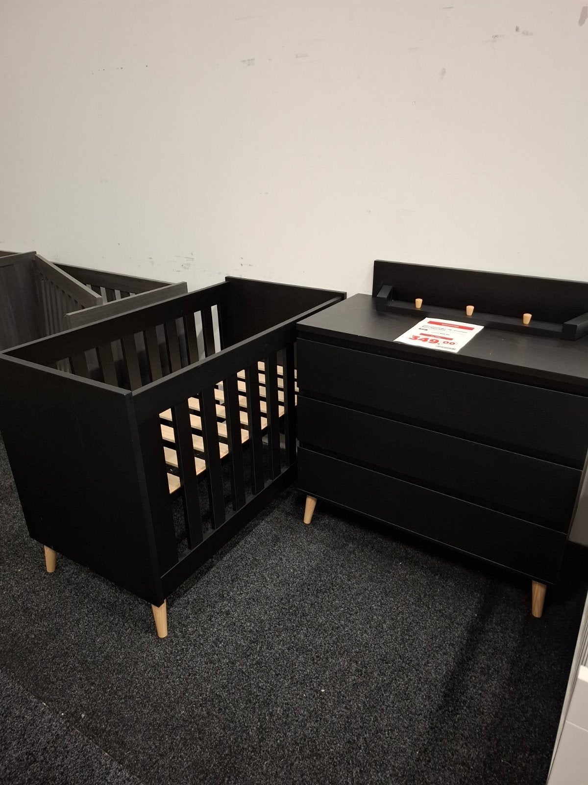 Ledikant en Commode Beach Island Black, Ophalen, Zo goed als nieuw
