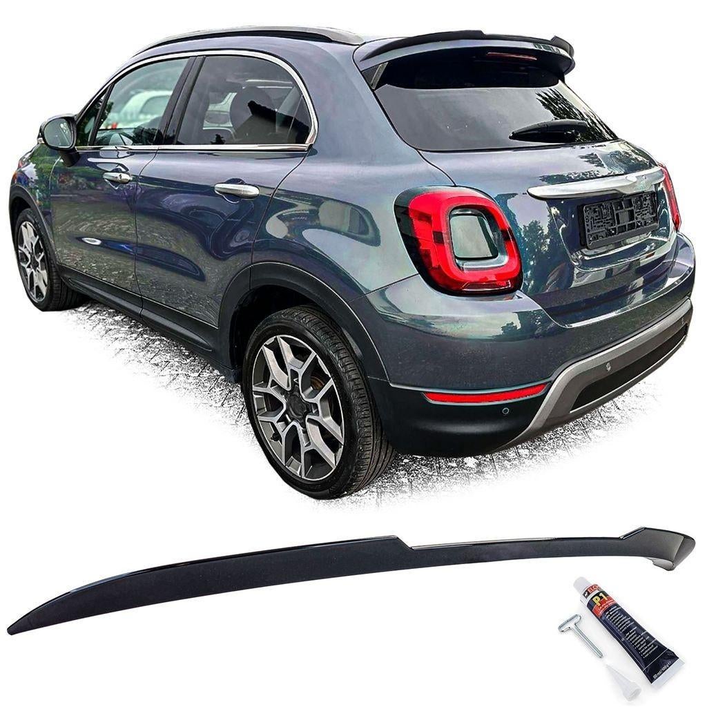 Achterklep Spoiler Cap Voor Fiat 500X Glans Zwart