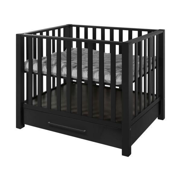 Europe Baby Casper Box Mat Zwart met lade, Ophalen, Gebruikt, Rechthoekig, In hoogte verstelbaar