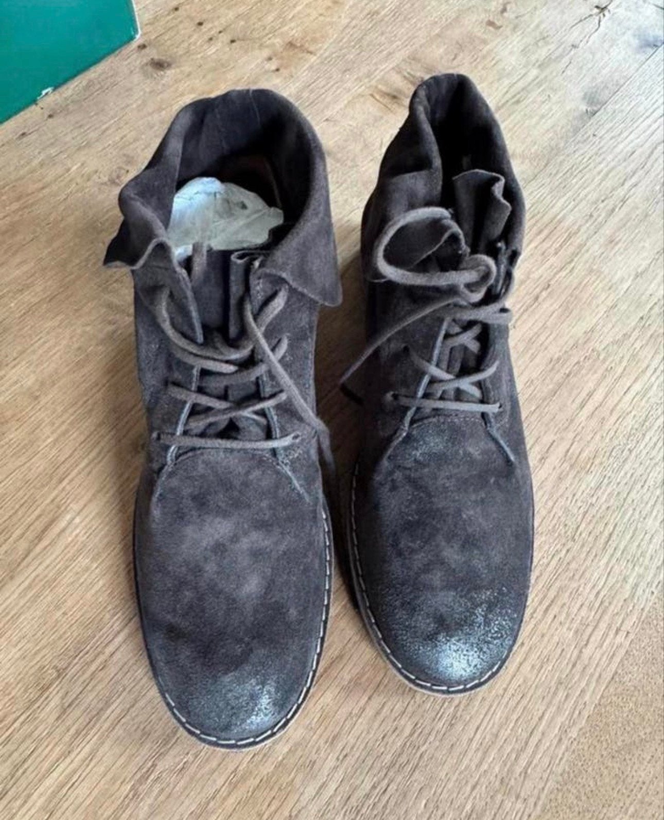 Bruine suède veterlaarzen omslag boots maat 37, Paul Green, Bruin, Lage of Enkellaarzen, Nieuw, Ophalen of Verzenden
