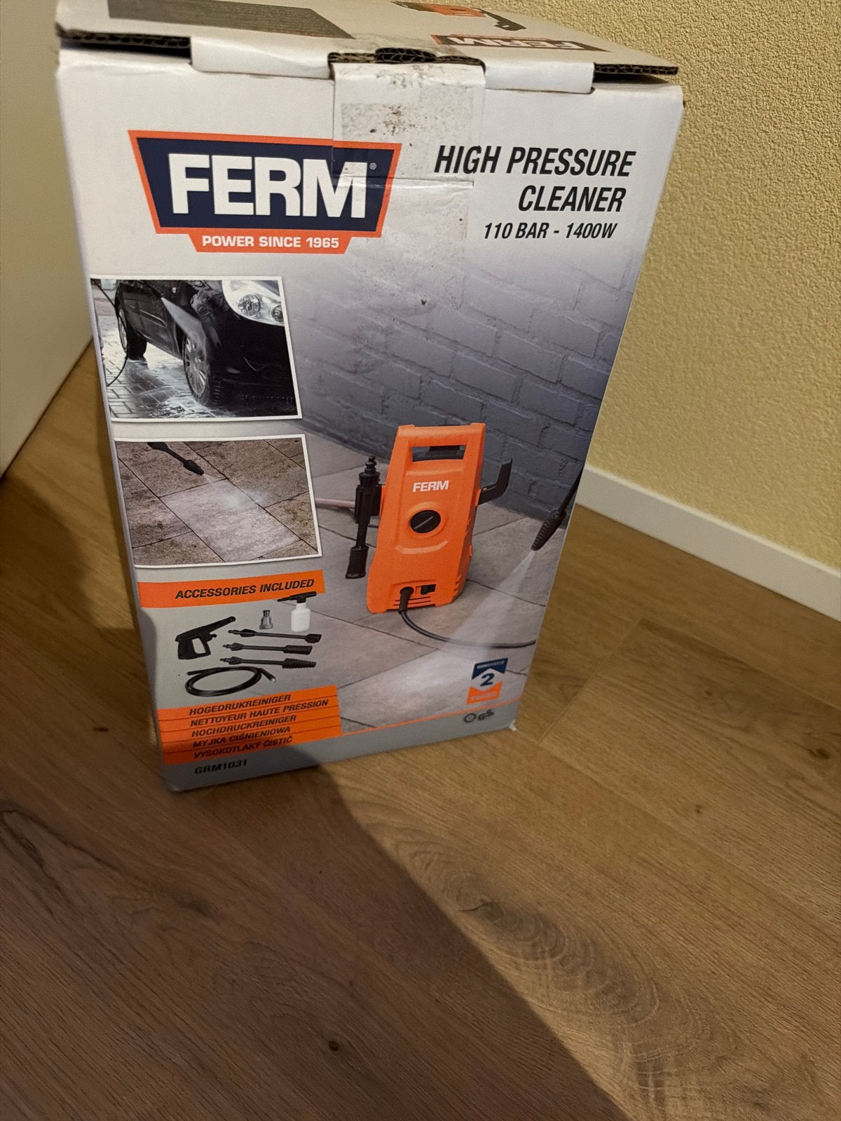 Ferm Hogedrukreiniger 110 BAR - 1400W, Ophalen, Nieuw, Overige typen