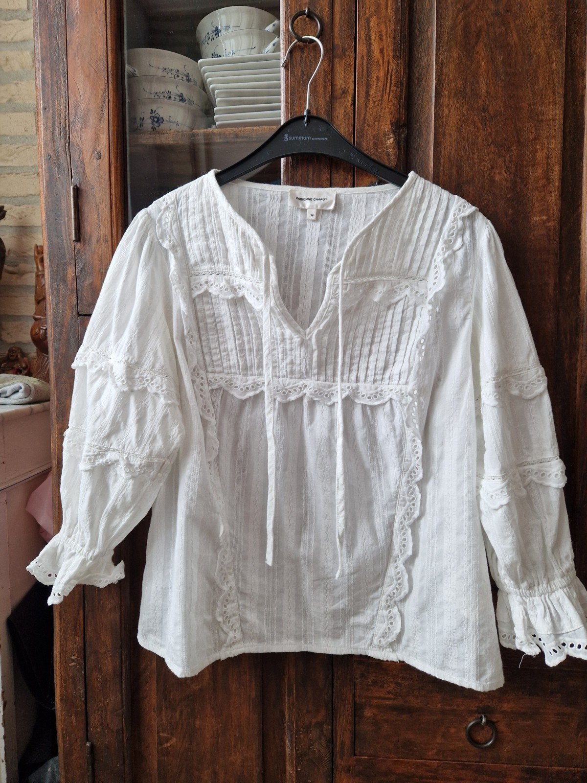 Fabiënne Chapot blouse S, Maat 38/40 (M), Wit, Ophalen of Verzenden, Onbekend