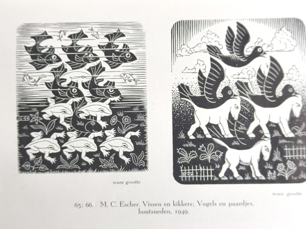 1950, M.C. ESCHER IN BOEKJE PRENTKUNST, GRAFIEK, HOUTSNEDE, Ophalen of Verzenden, Overige onderwerpen