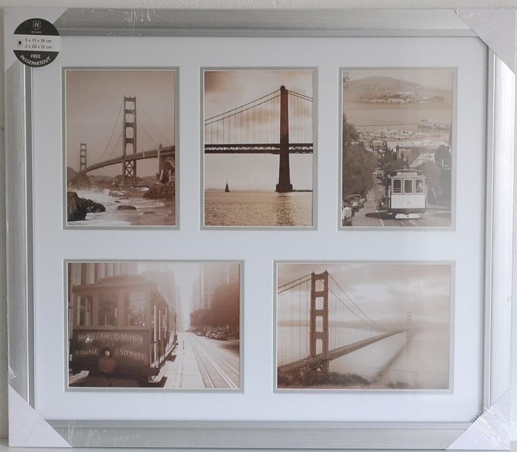 Henzo Frisco Bay Gallery - Collage fotolijst voor 5 foto's, Ophalen, Geen, Nieuw, Henzo International