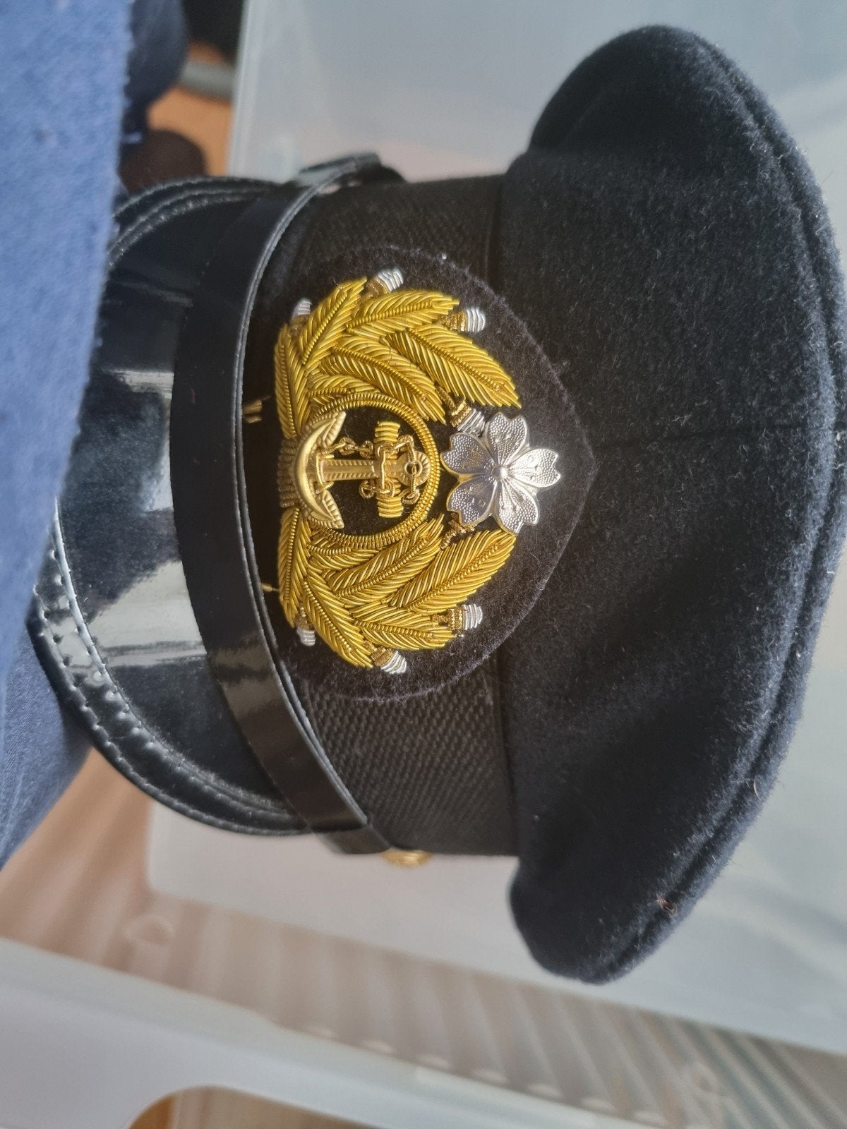 Vintage Japanse Marine Officier Pet, Verzamelen, Militaria | Tweede Wereldoorlog, Verzenden
