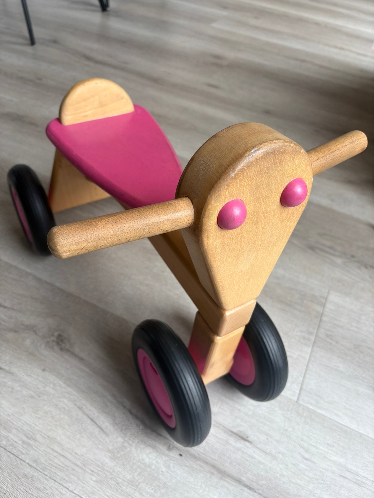 Loopfiets hout van Dijk, Kinderen en Baby's, Speelgoed | Buiten | Voertuigen en Loopfietsen, Ophalen, Gebruikt, Loopfiets
