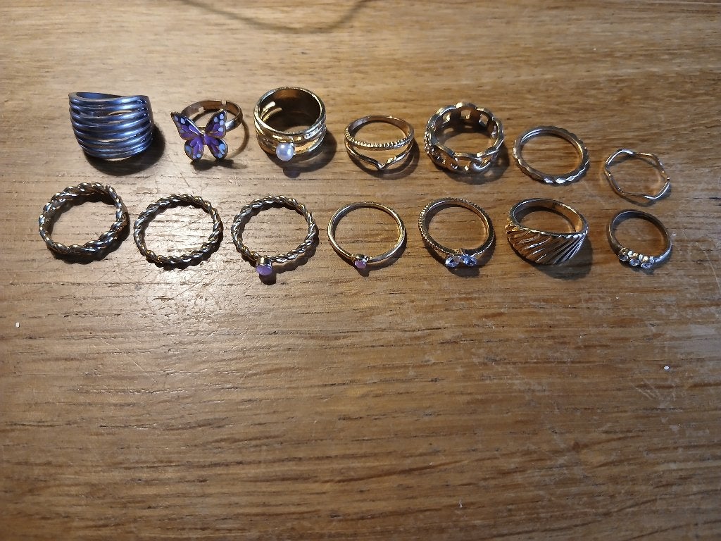 14 ringen, Gebruikt, Ophalen of Verzenden, Kleiner dan 17, Dame