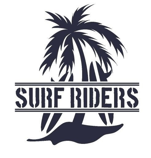 camper caravan bus sticker surf riders, The River House, Info@theriverhouse.nl, Nieuw, Ophalen of Verzenden