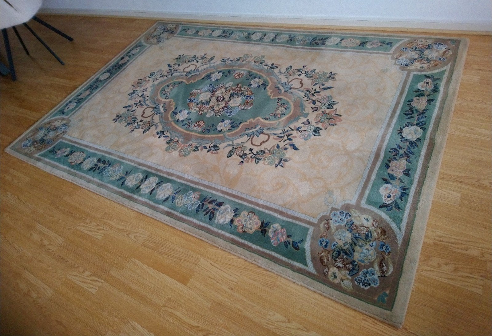 Vloerkleed 1.70 x 2.50 m., Ophalen, Groen, 200 cm of meer, Zo goed als nieuw