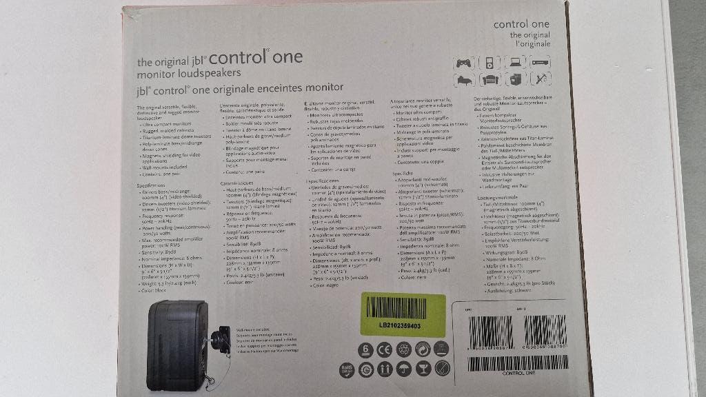 JBL Monitor Luidsprekers, Ophalen, Nieuw, Bose, Minder dan 60 watt
