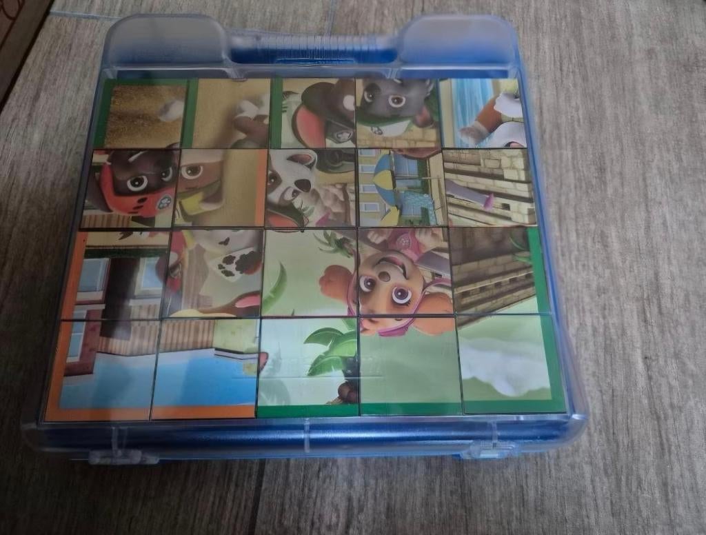 Houten Blokken Puzzel Paw Patrol.., Ophalen of Verzenden, 10 tot 50 stukjes, Zo goed als nieuw, 2 tot 4 jaar