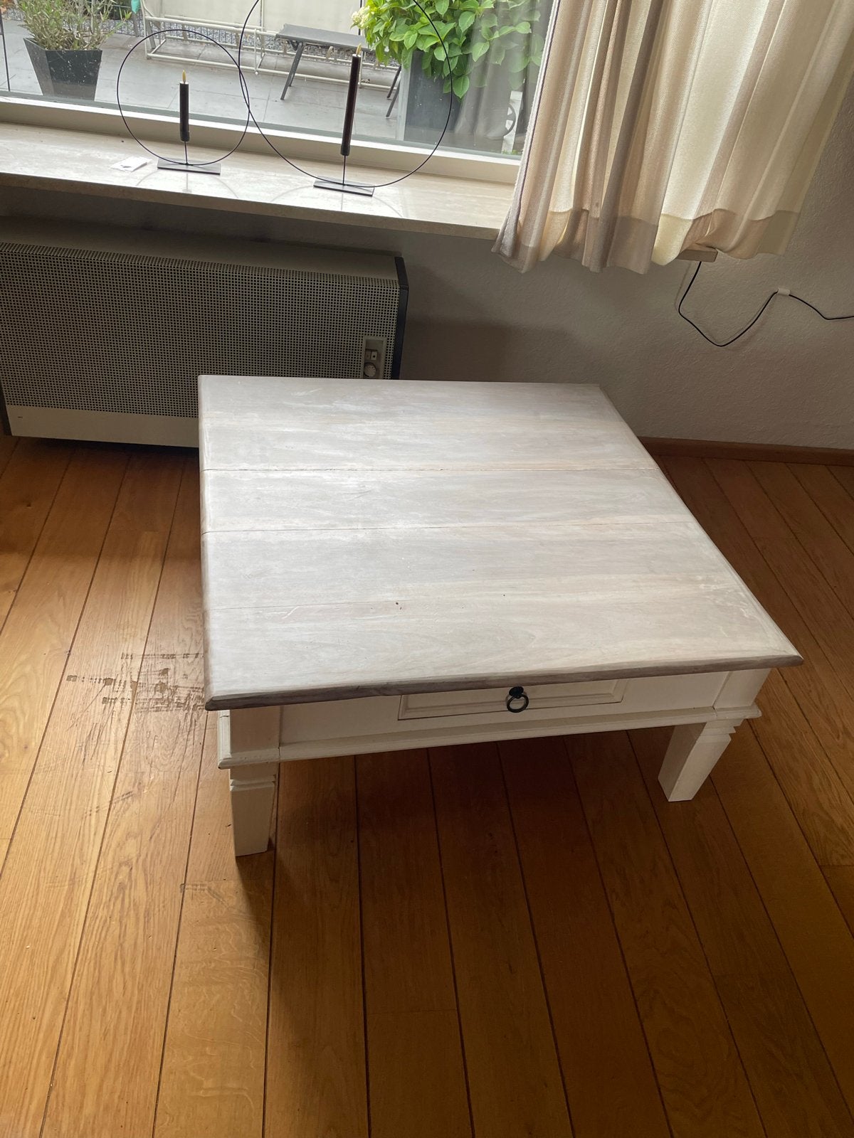 Gebruikte vierkante tafel 100x100x45cm, Ophalen, Gebruikt, Vierkant, 50 tot 100 cm