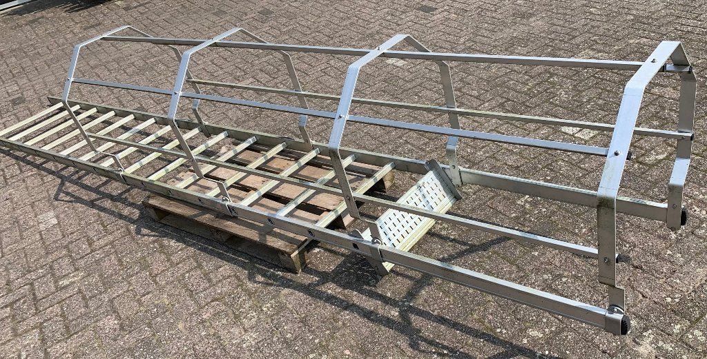 DIRKS Aluminium Kooiladder, Doe-het-zelf en Verbouw, Ladders en Trappen, Ophalen, Zo goed als nieuw, Ladder, 4 meter of meer