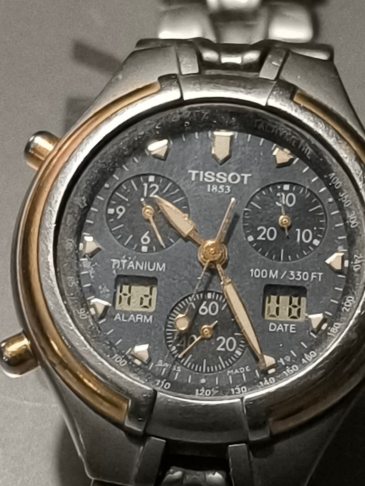 Heren horloge Tissot chronograph alarm T670, Verzenden, Gebruikt, Overige merken