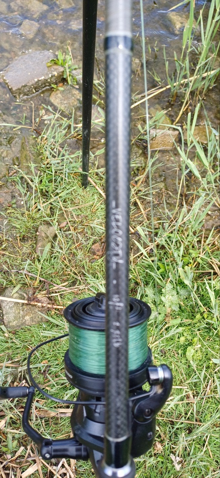 shimano velocety 10 ft karperhengels, Ophalen, Gebruikt, Werphengel