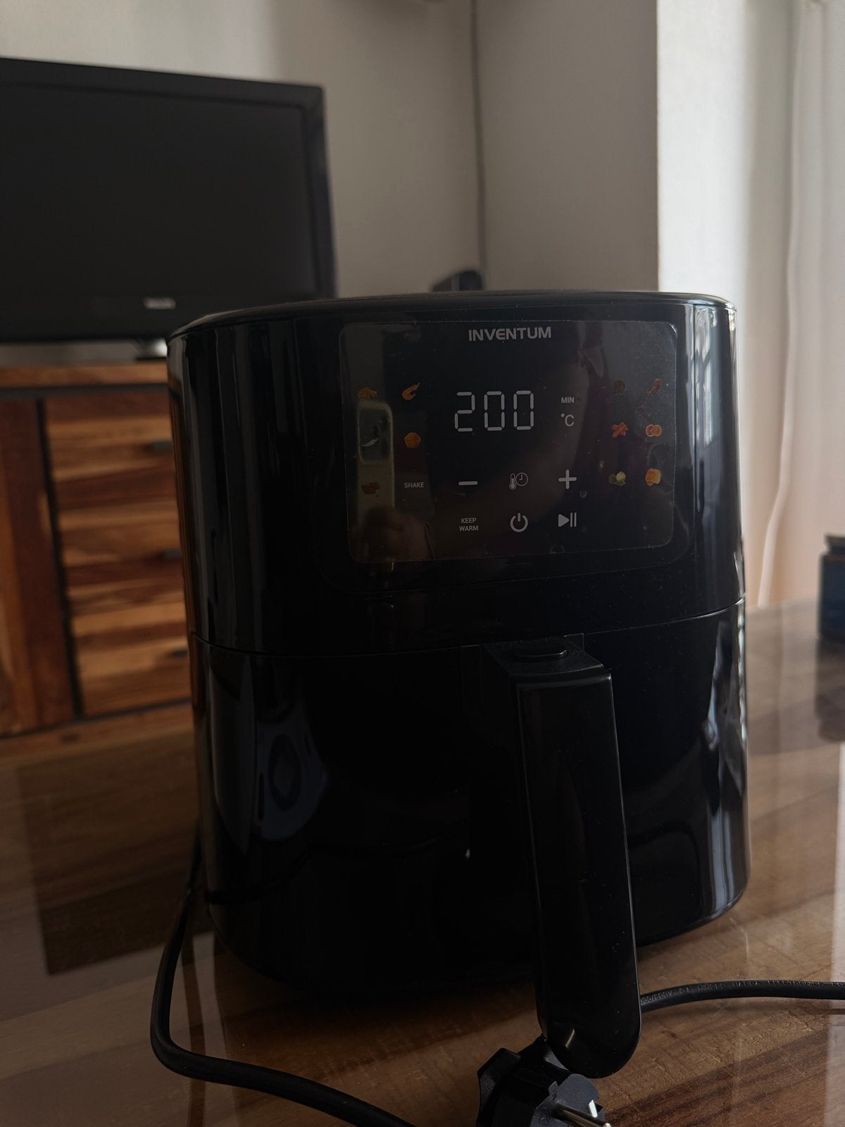 Gloednieuwe Inventum Airfryer GF501HLDB met doos, Ophalen, Nieuw, Airfryer, 1500 gram of meer