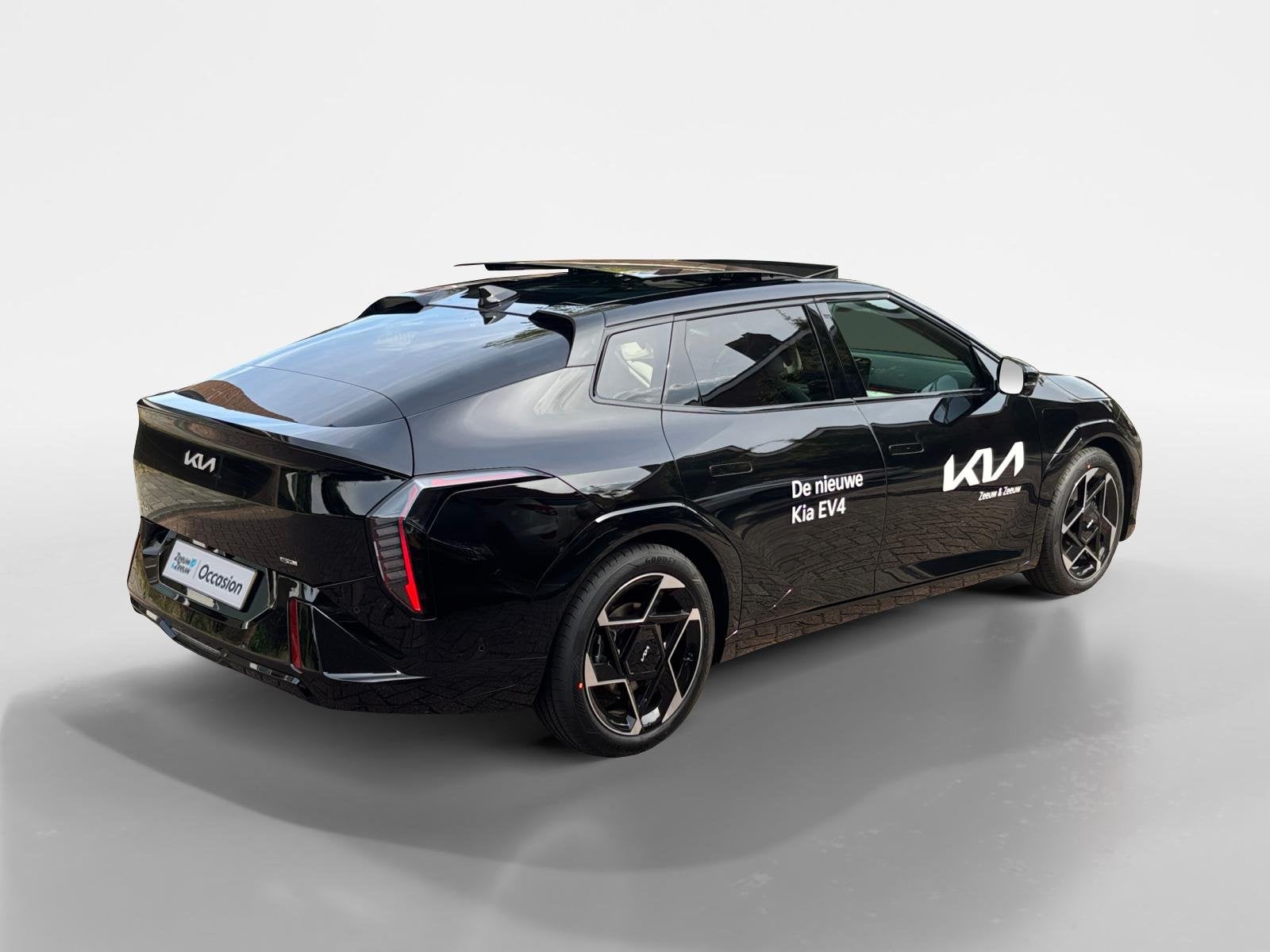 Kia EV4 Fastback GT-PlusLine 81.4 kWh | Full options | Ook l, Auto's, 33 min, Zwart, Origineel Nederlands, 584 km