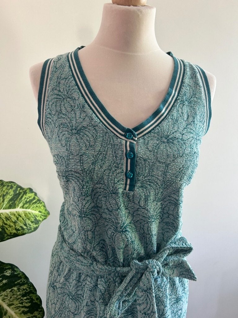 King Louie maat L badstof zomer jurk 3373, Kleding | Dames, Blauw, Maat 42/44 (L), Ophalen of Verzenden, Zo goed als nieuw