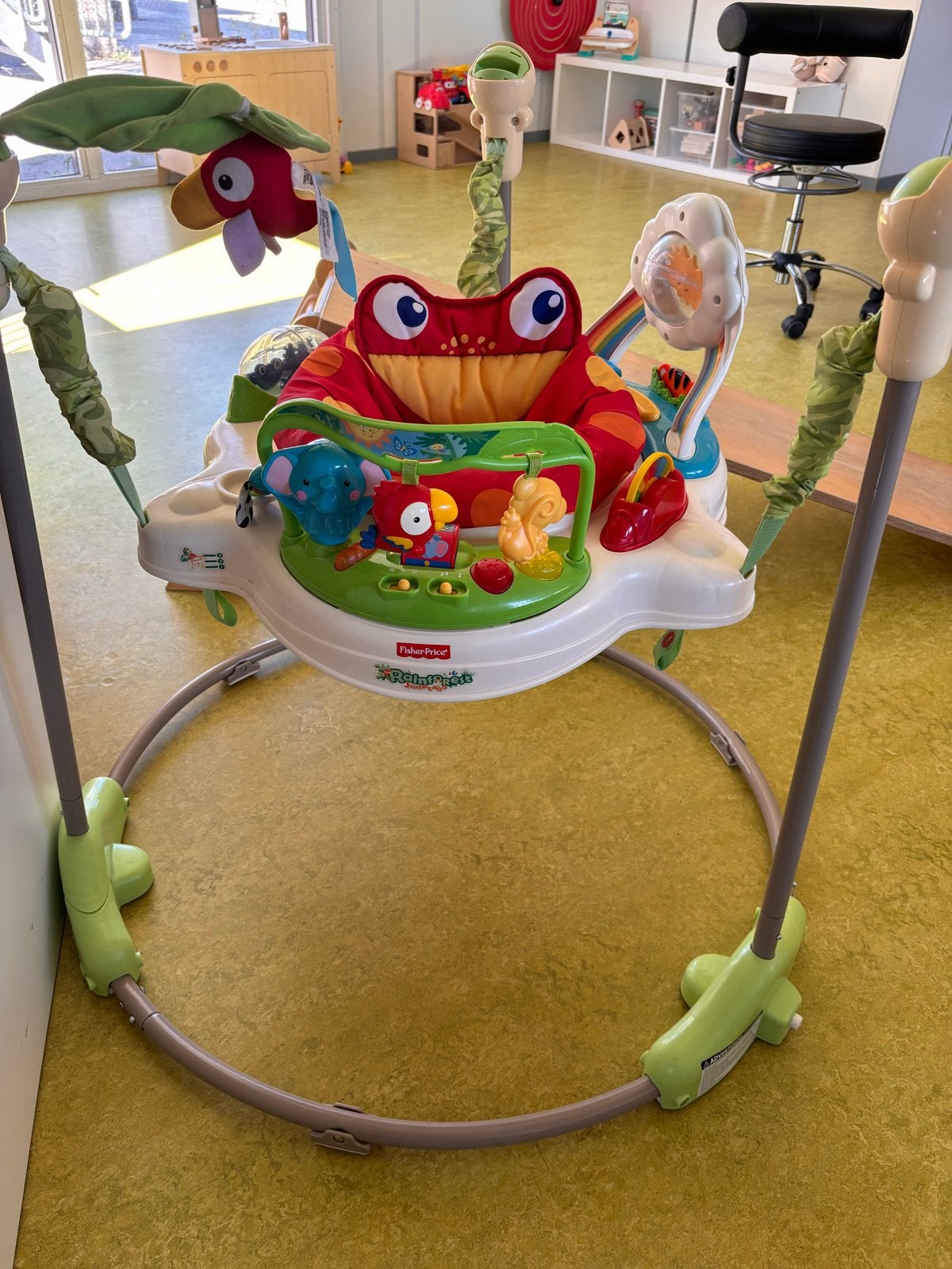 Fisher-Price Rainforest Jumperoo - 360 draaibaar, Ophalen, Gebruikt, Overige typen, Met licht