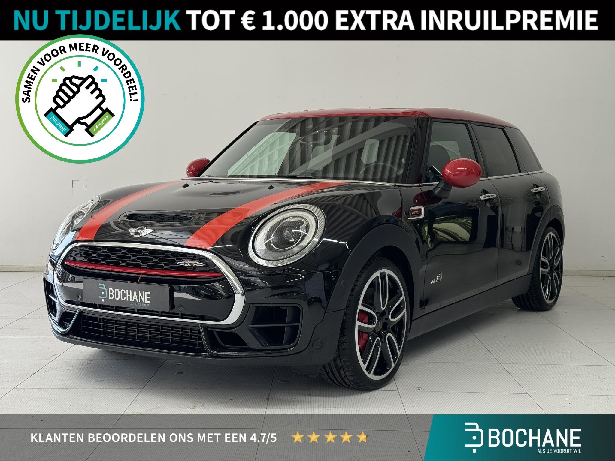 MINI Clubman 2.0 John Cooper Works ALL4 Chili | Panoramadak, Auto's, Automaat, 1998 cc, 15 km/l, Gebruikt