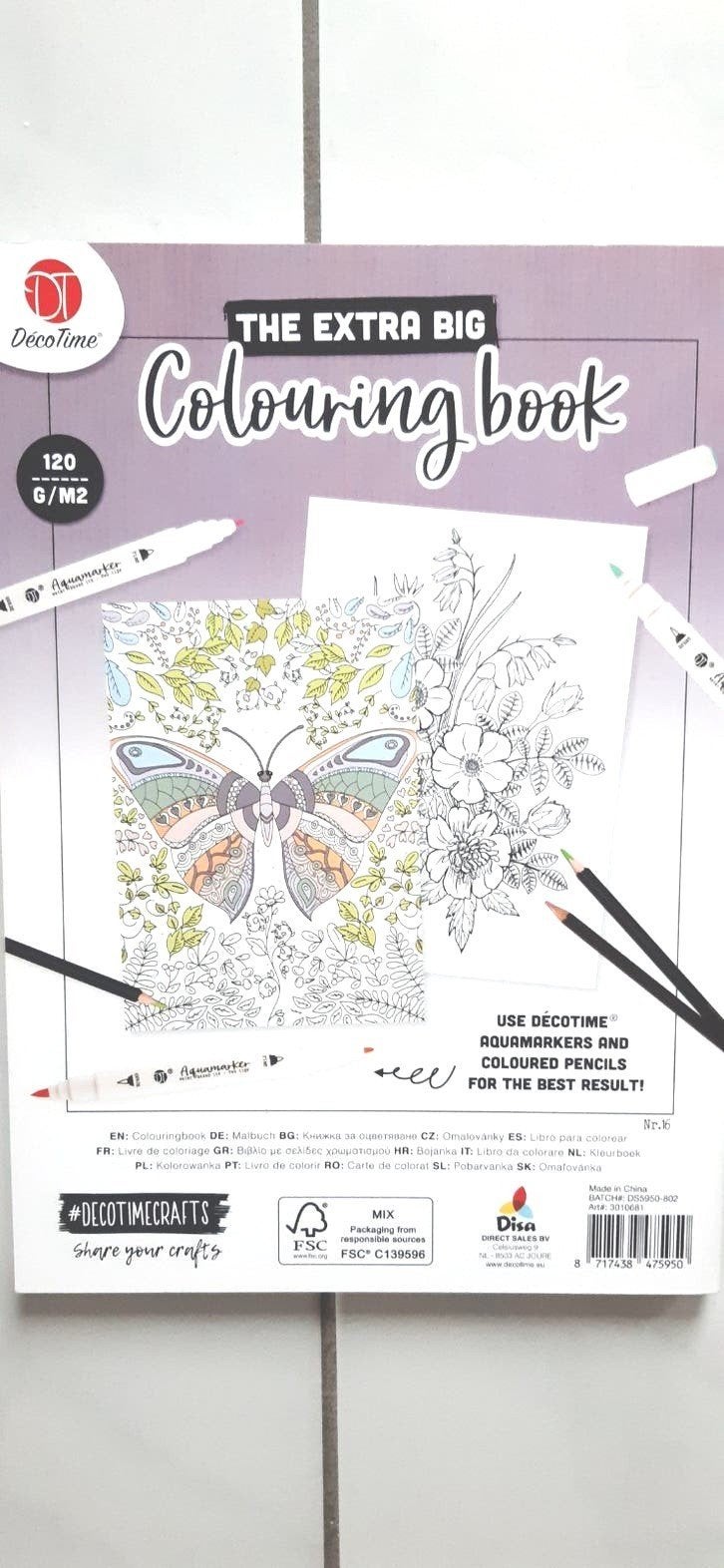 Extra groot kleurboek. Voor een ontspannen vakantie (gevoel), Ophalen, Nieuw