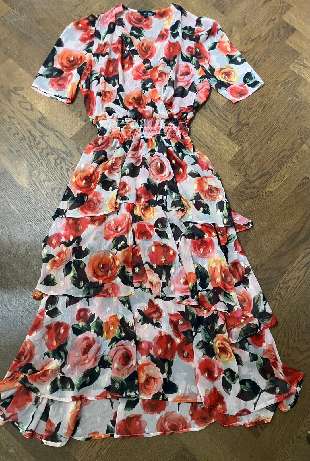 Ladress Naomi blushing rose maat L, Kleding | Dames, Jurken, Maat 42/44 (L), Ophalen of Verzenden, Zo goed als nieuw, Roze