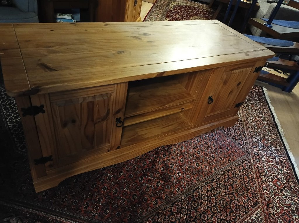 TV meubel, Ophalen, Gebruikt, 100 tot 150 cm, Scandinavisch