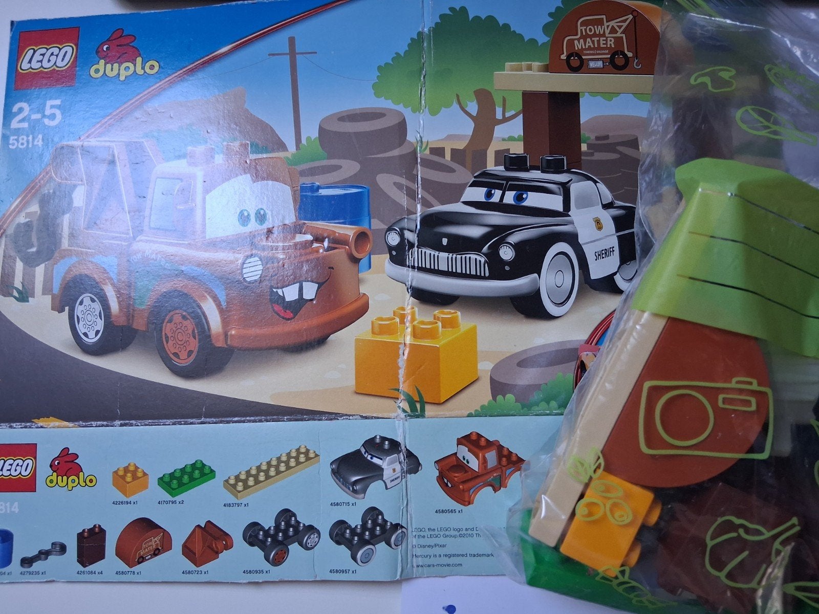 Duplo Cars 5814, Ophalen of Verzenden, Zo goed als nieuw, Complete set, Disney
