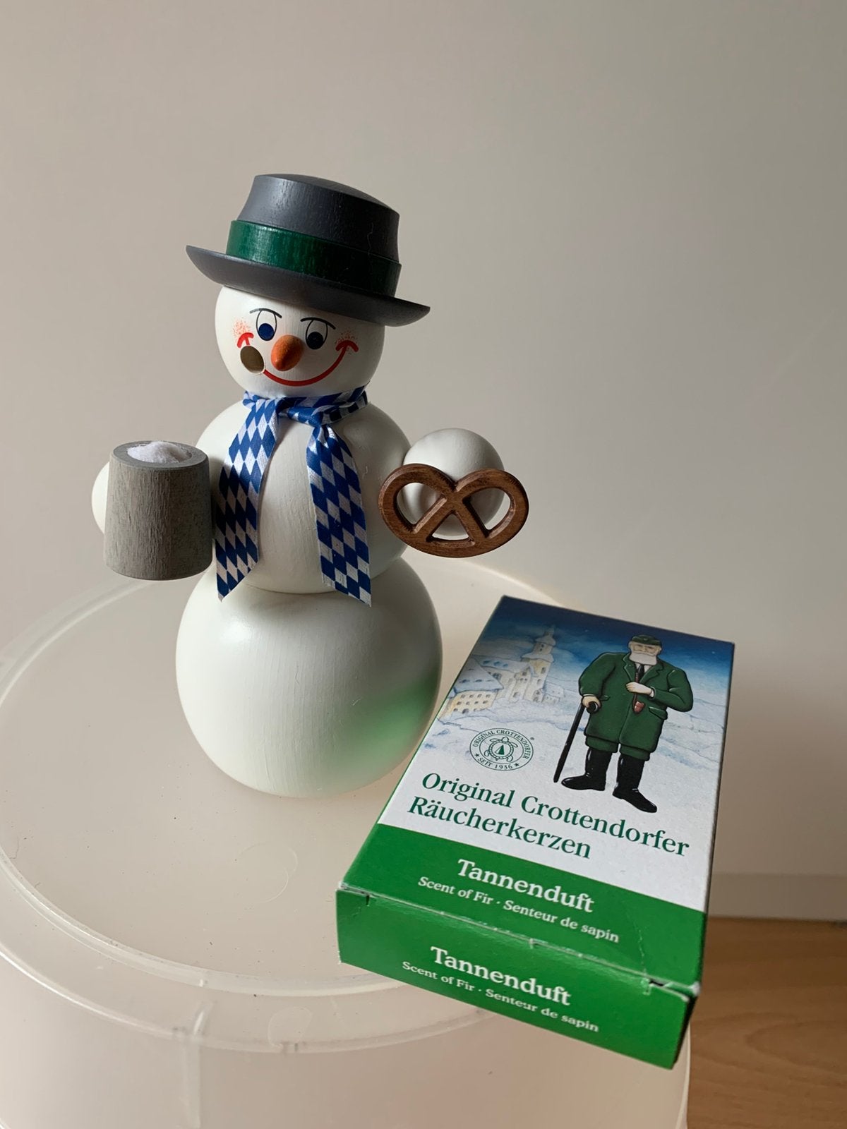 Traditionele Duitse Rookmannetje - Sneeuwman met Bier, Ophalen of Verzenden, Nieuw