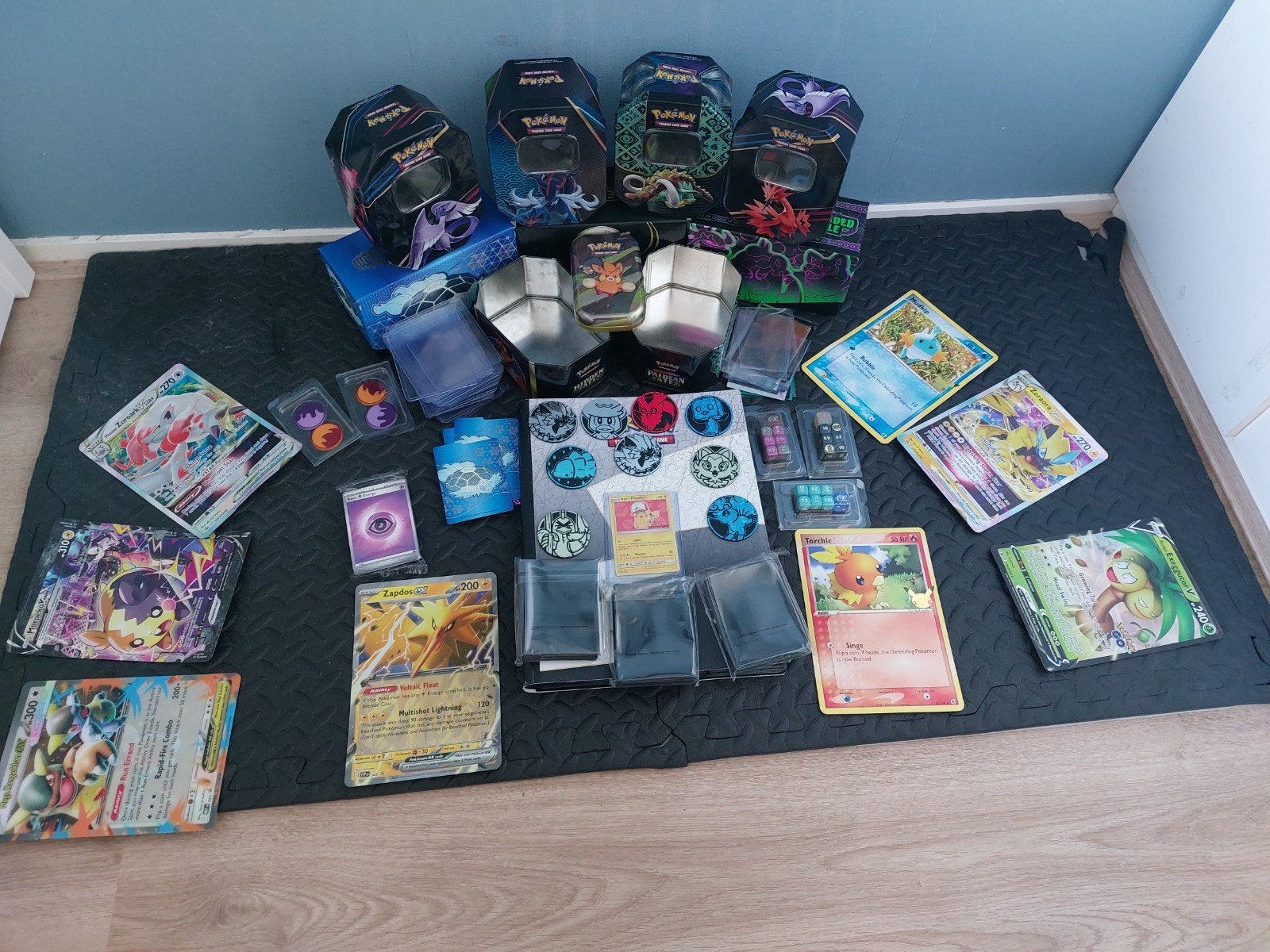 Grote Pokémon Kaartencollectie + Bulk - Perfecte Staat, Ophalen of Verzenden, Zo goed als nieuw, Meerdere kaarten, Foil