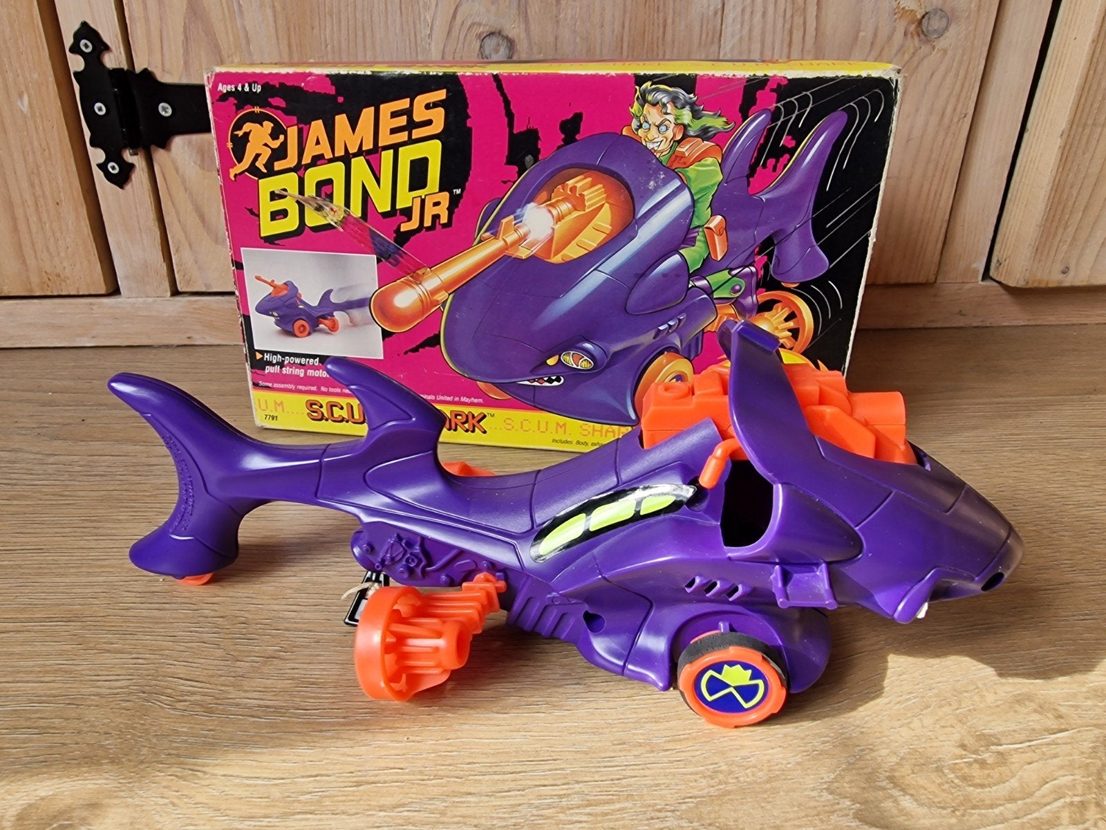 James Bond Jr. S.C.U.M. Shark Voertuig met doos, Ophalen of Verzenden
