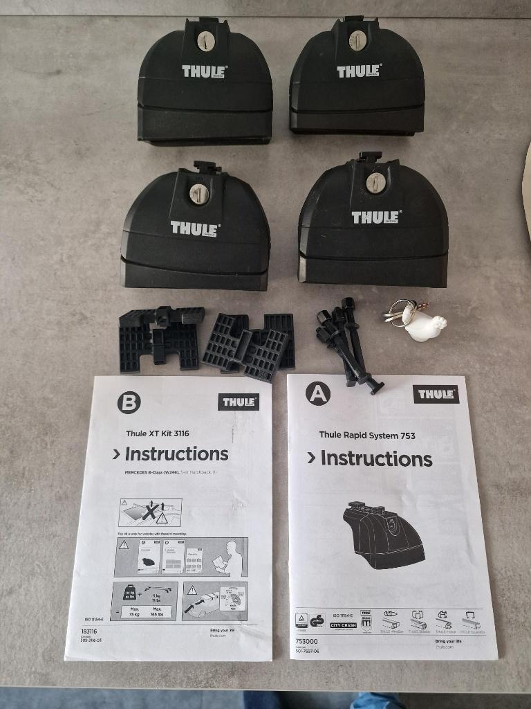 Thule dakdrager kit Mercedes - Benz B - klasse, Ophalen, Gebruikt